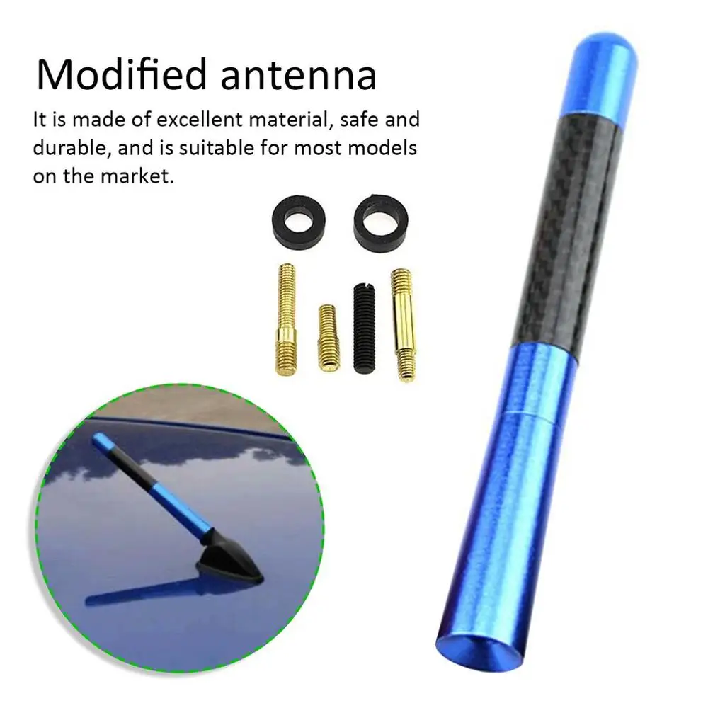 Универсальная автомобильная антенна из углеродного волокна для Toyota Honda Для Ford Mini
