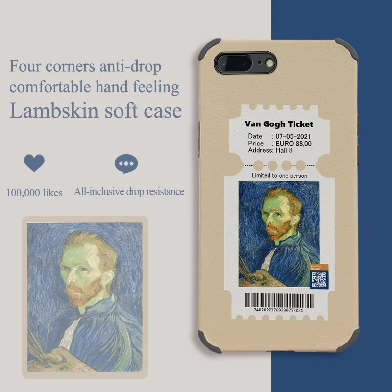 

Celebrities In Oil Painting Phone Case For iPhone 8 8Plus 7 7Plus SE2020 Plus Liquid Silicone Cover