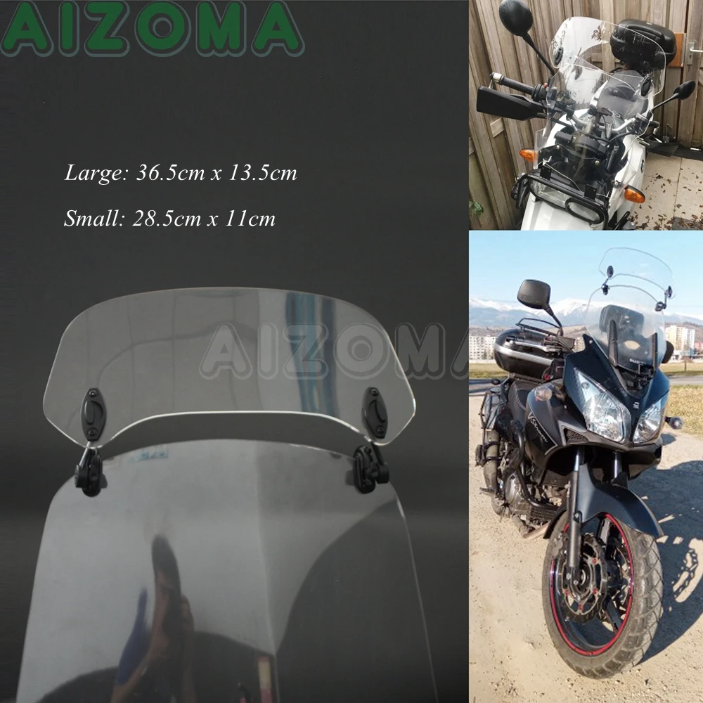 Регулируемый спойлер на ветровое стекло для Мотоцикла BMW F800 F650 R1200 KAWASAKI HONDA Benelli| |