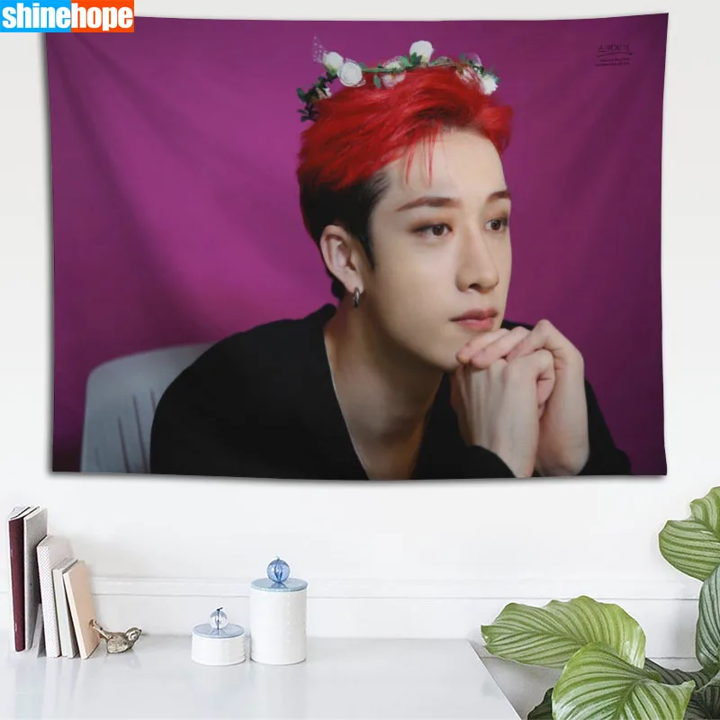 

Гобелен на заказ с изображением Криса Бага, экологически чистый фон с HD-принтом, ткань для спальни, настенная подвеска, гобелены, Декор, моющ...