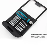 combination screwdriver set 9 in 1 precision magnetic screwdriver hex shank phillips slotted bits home repair tool kit