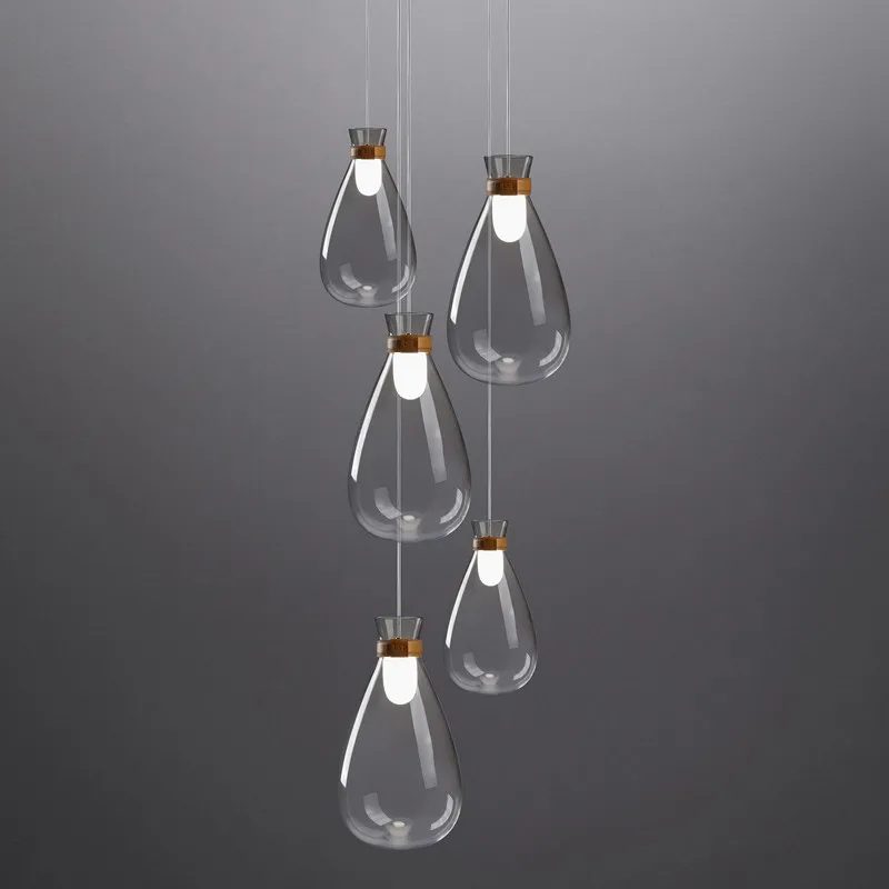 

Modern Pendant Lights Glass G4 Pendant Lamps Living Room Nordic Minimalist Stylish Hanging Light Dining Table Restaurant Cafe