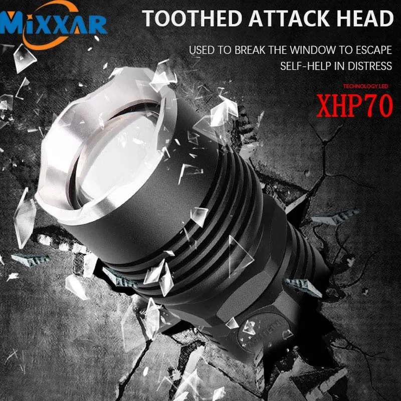 ZK20 дропшиппинг XPH70.2 светодиодный светильник-вспышка супер яркий светильник usb