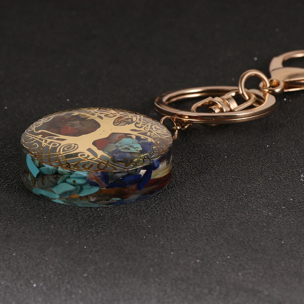 Энергетическое Древо жизни Orgonite брелок для мужчин и женщин мужские Рейки