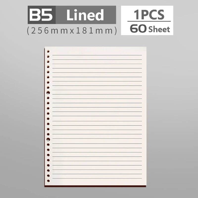 

3PCS B5 line Notebook Papers