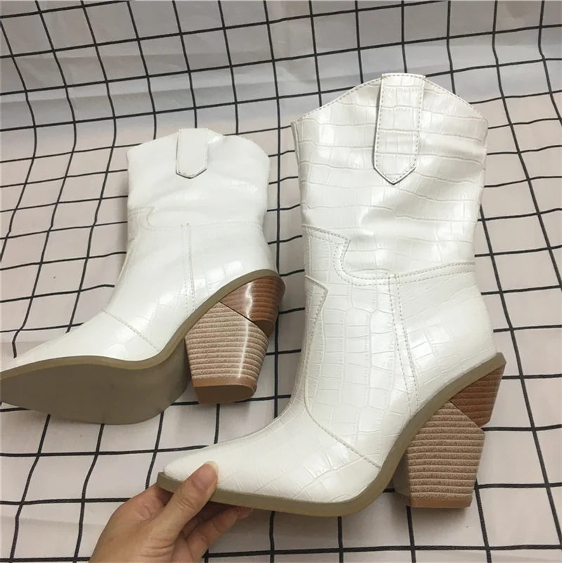 2020 Роскошные желтые ботильоны цвета фуксии женские белые ботинки в стиле ретро