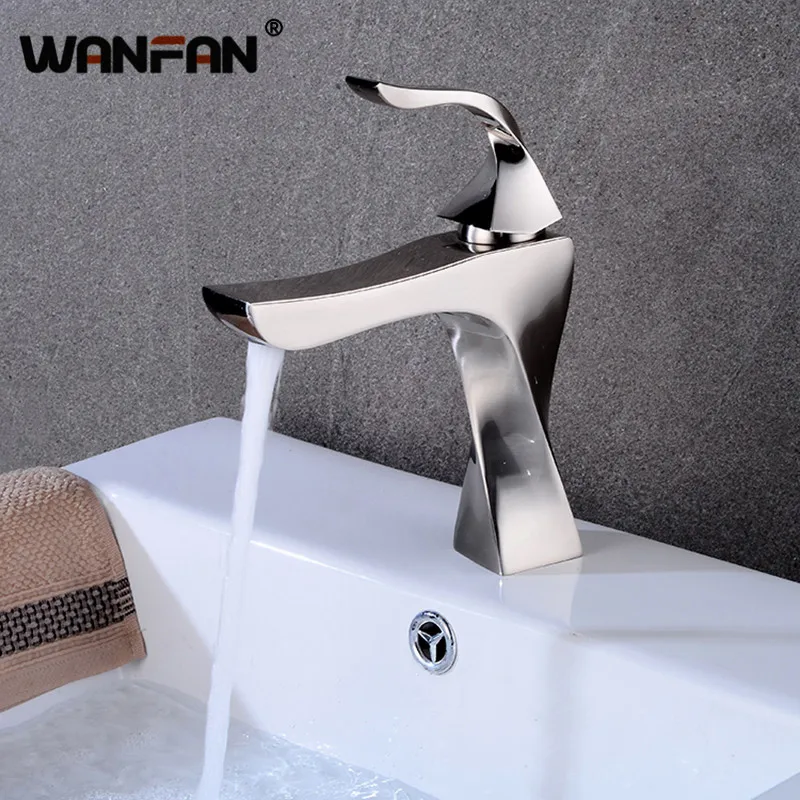 

Basin Faucets Brass Taps Contemporary Single Handle Mixer Tap Bathroom Faucets Hot And Cold Cock Wash Basin Water Crane S79-421