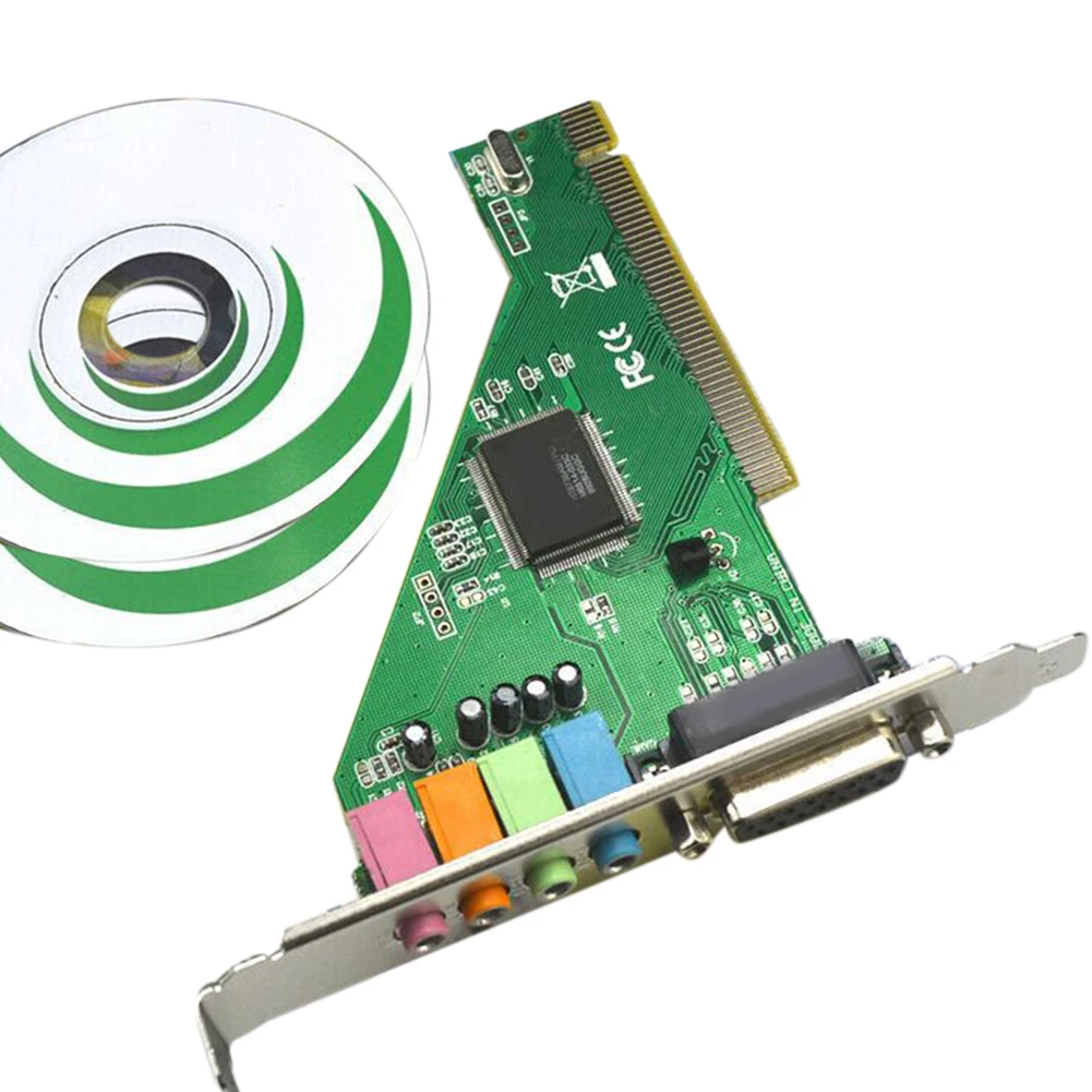 4.1CH CMI8738 Настольные ПК компоненты практичный PCI порт стерео звук внутренний компьютер аудио Карты Электронный с драйвером CD