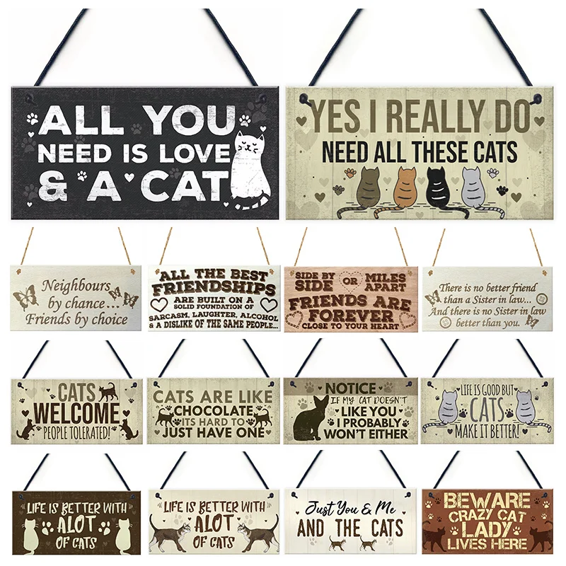 Деревянные поделки с буквами и кошками деревянные прямоугольные украшения для