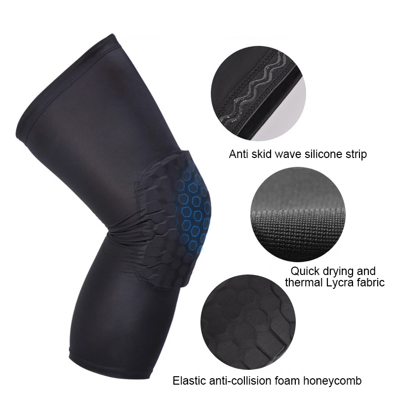 

1 PCS Cellular Knee Pad Ultra-thin Sports Kneecap Compressive Crashproof Antislip Leg Sleeve for Summer Outdoor Climbing LXH