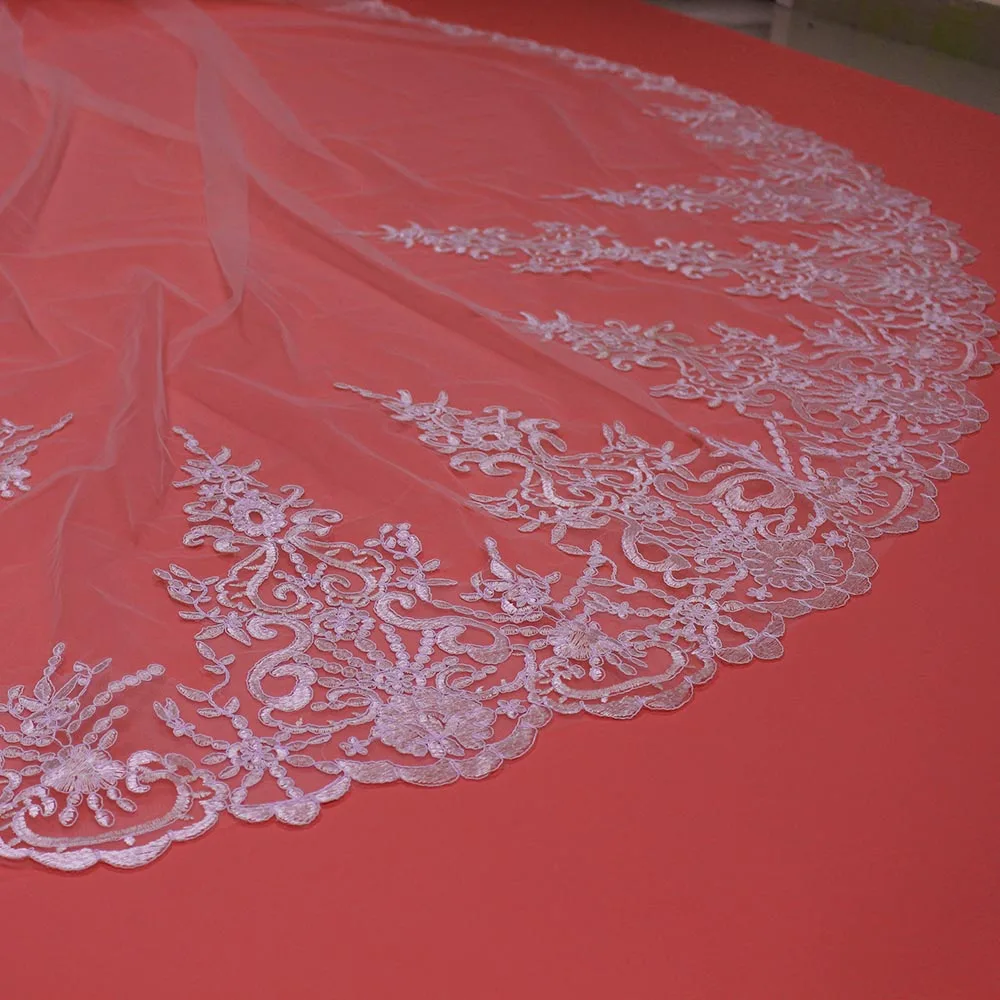 Фата свадебная длинная 4 метра с гребнем | Свадьбы и торжества