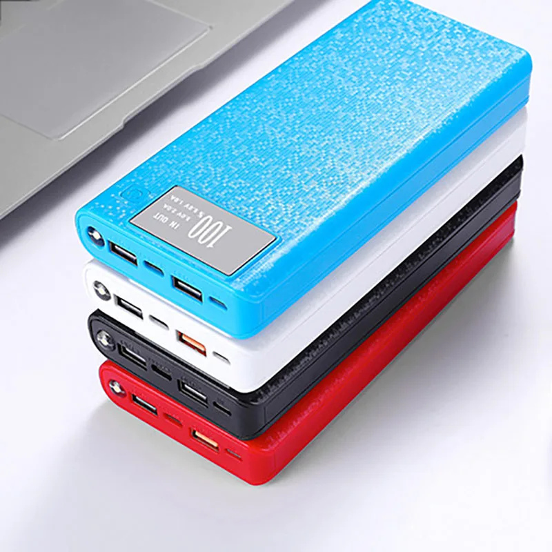 20000 мАч цифровой дисплей Powerbank корпус 8*18650 Батарейный блок DIY Micro Type-C USB мобильный