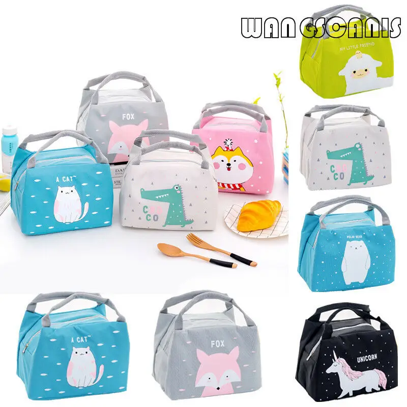 2019 Fashion Brand New Hot Cute Animal Portable Insulated Canvas Cooler Picnic Lunch Bag Thermal Food Tote | Багаж и сумки