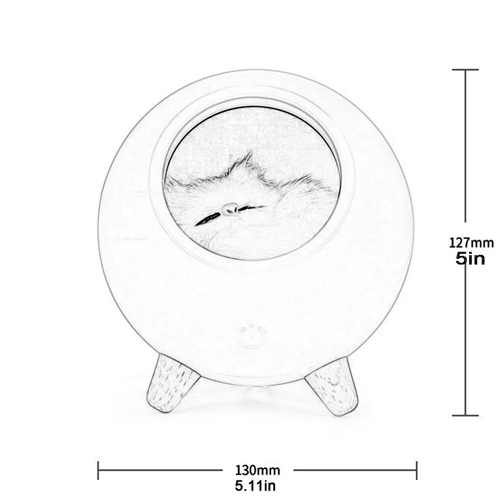 

Pet House Night Light Continuous Dimmable USB Charging Bedside Light For Children's Living Room And Bedroom