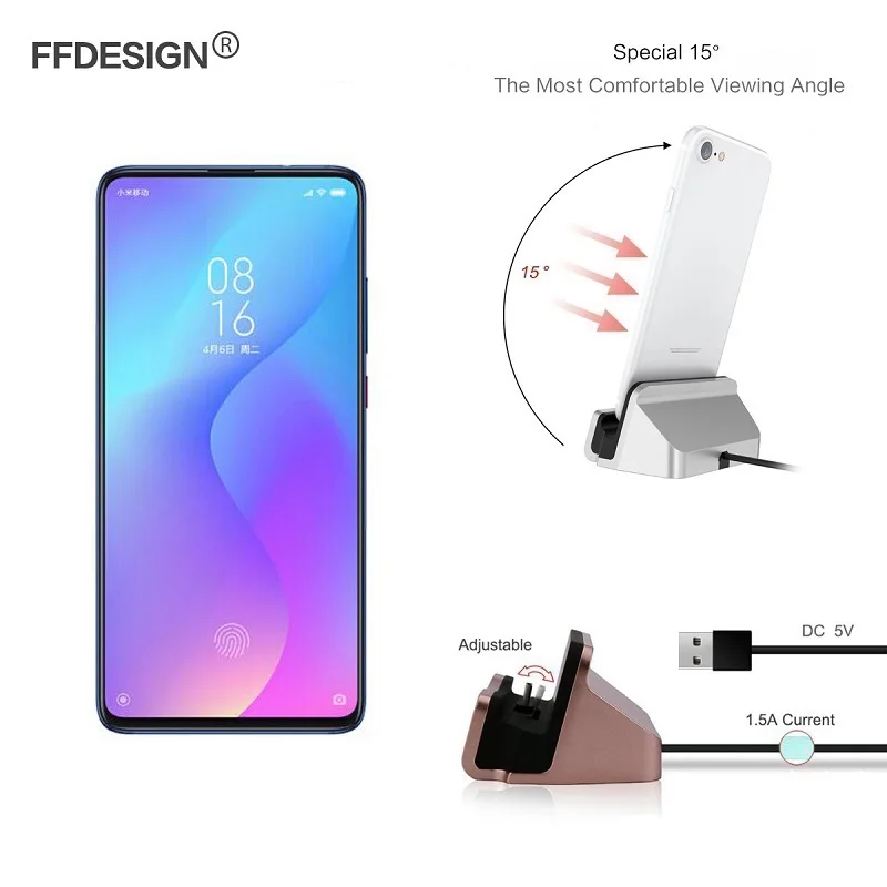 Зарядная док станция 2 в 1 usb кабель для синхронизации и зарядки Xiaomi Mi 9 9T 8 A3 A2 Lite Redmi