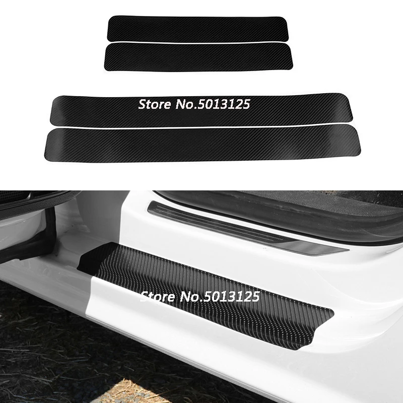 

For Nissan X-trail Xtrail T32 T31 2017 2018 2019 2020 2021 Car Door Pedal Bumper 3D Scratch Protector Sill Scuff Threshold