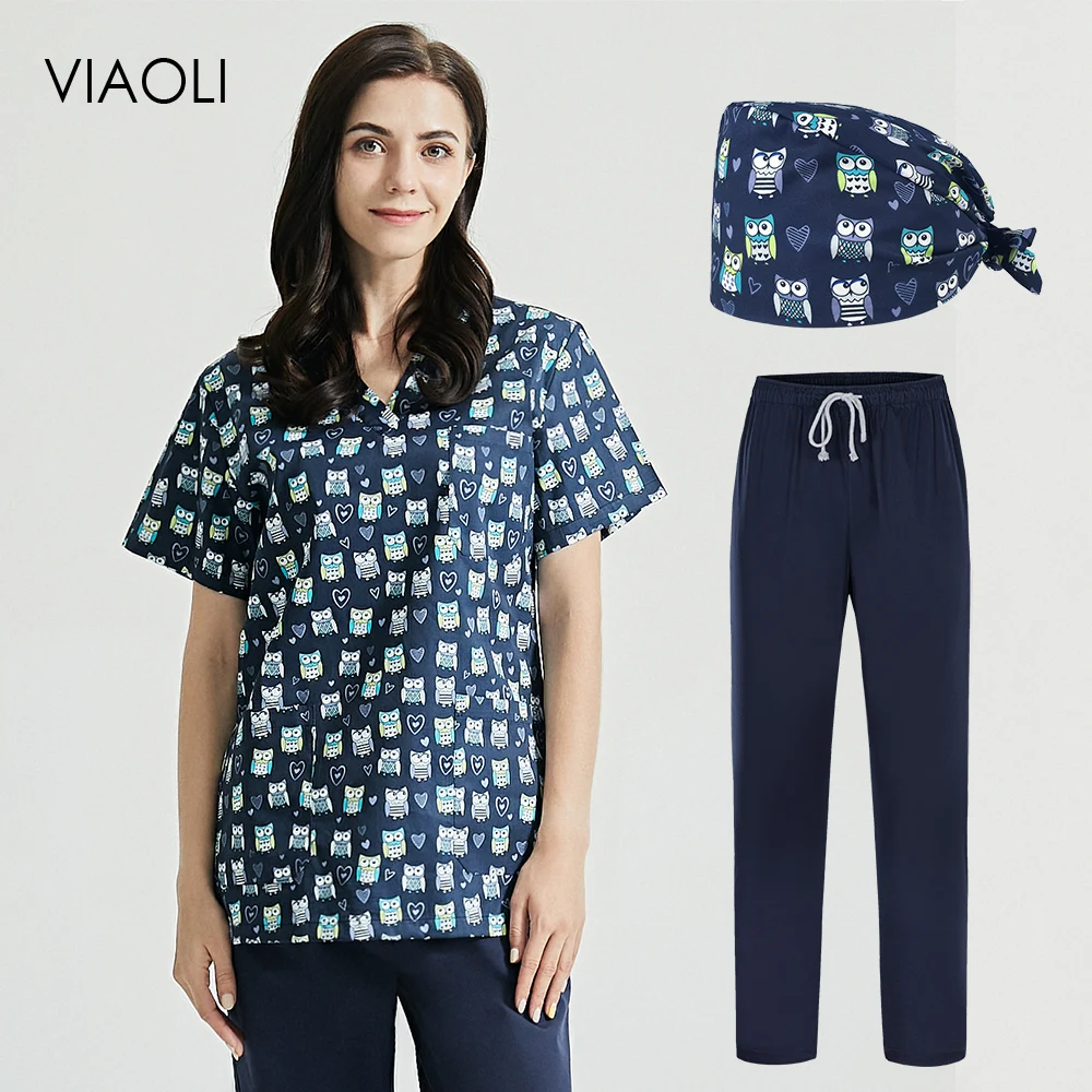 Многоцветный проверку работоспособности рабочая одежда хлопковое для СПА форма