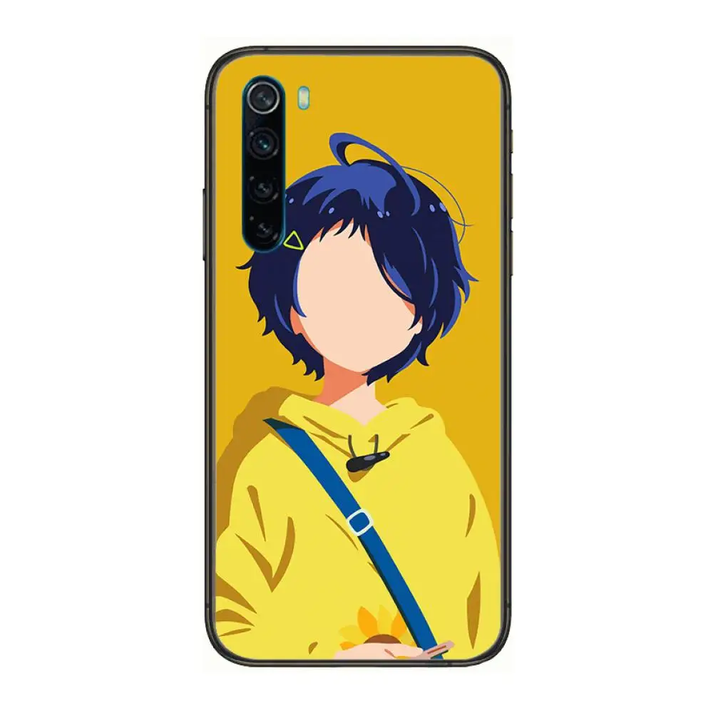 

Wonder Egg Priority Ai Kawaii cartoon Phone Case For XiaoMi Redmi Note 9S 8 7 6 5 A Pro T Y1 Anime Black Cover Silicone Back P