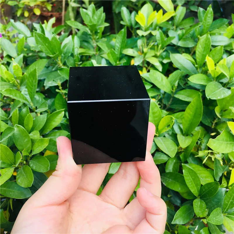 

2-7cm Natural obsidian cube crystal square gift decoration