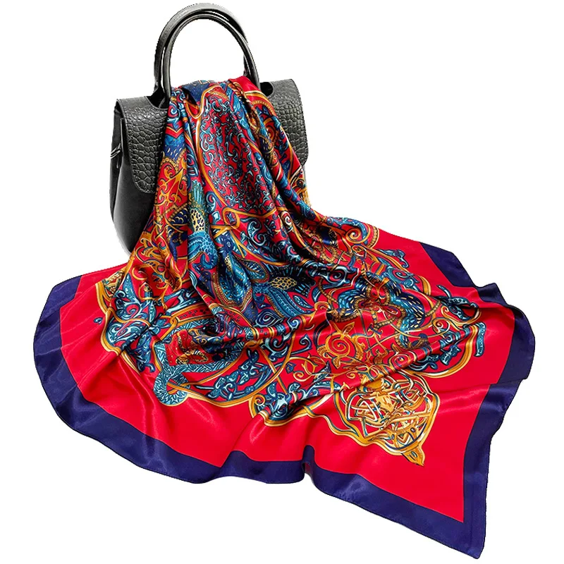 

Mulberry Scarf Women Silk Scarf Luxury Shawl Scarves Beach Cover-ups Bandana Hijabs Bufand de seda Foulard en soie solar playa