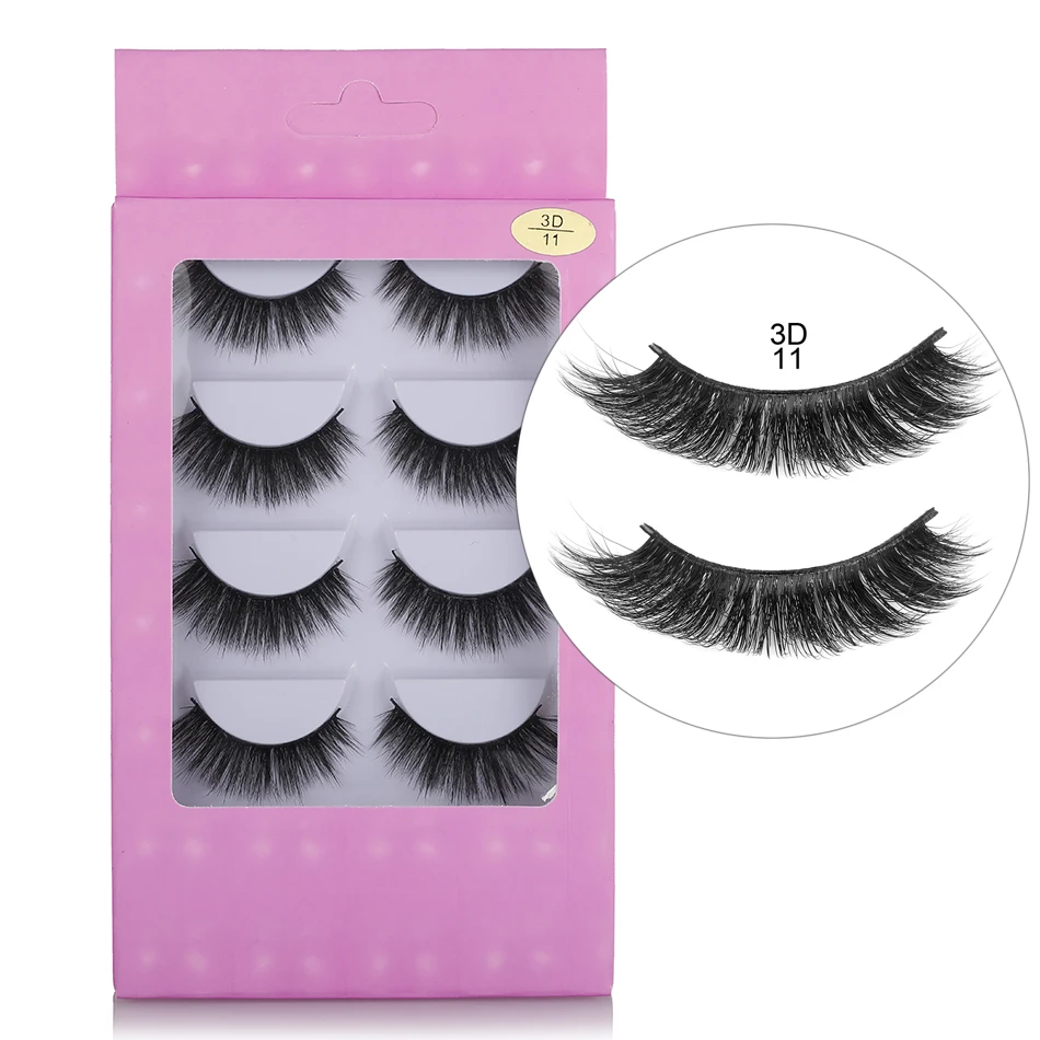 5 пар 3D накладные ресницы из норки натуральные густые длинные инструменты для