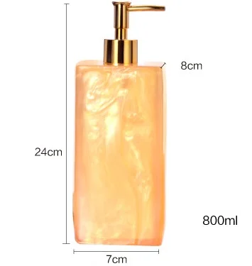 

800ML Liquid Soap Dispenser emulsion bottle resin creative hand washing bath lotion separate bottling hotel beauty press bottle