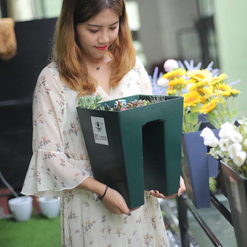 Креативный офисный перфорированный Балконный горшок из полимера PP