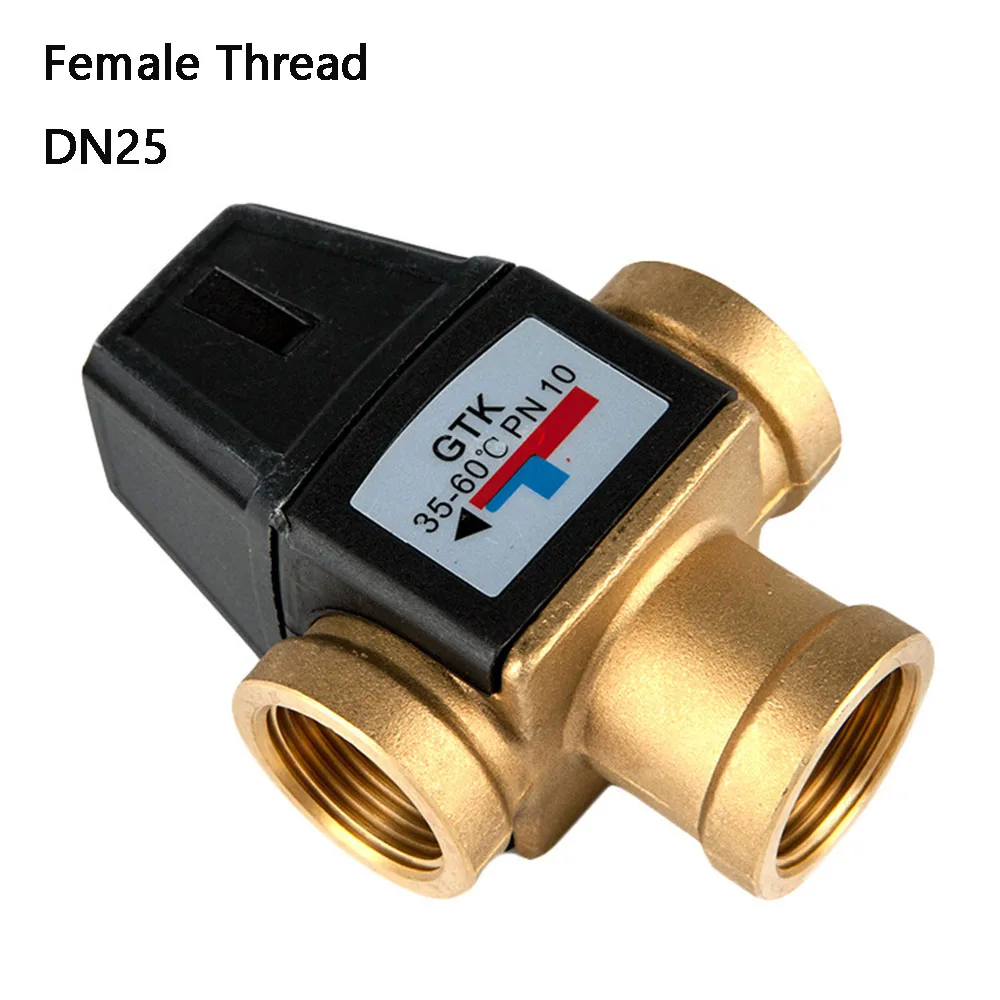 3-сторонний латунный термостатический смесительный клапан DN25 с внутренней
