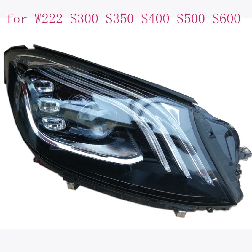 W222 абажур для объектива крышка фары стеклянная лампа защита пластик Mercedes-Ben S300 S350