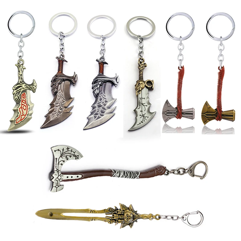 Брелок для ключей с изображением бога войны мужской аксессуар кулоном в виде