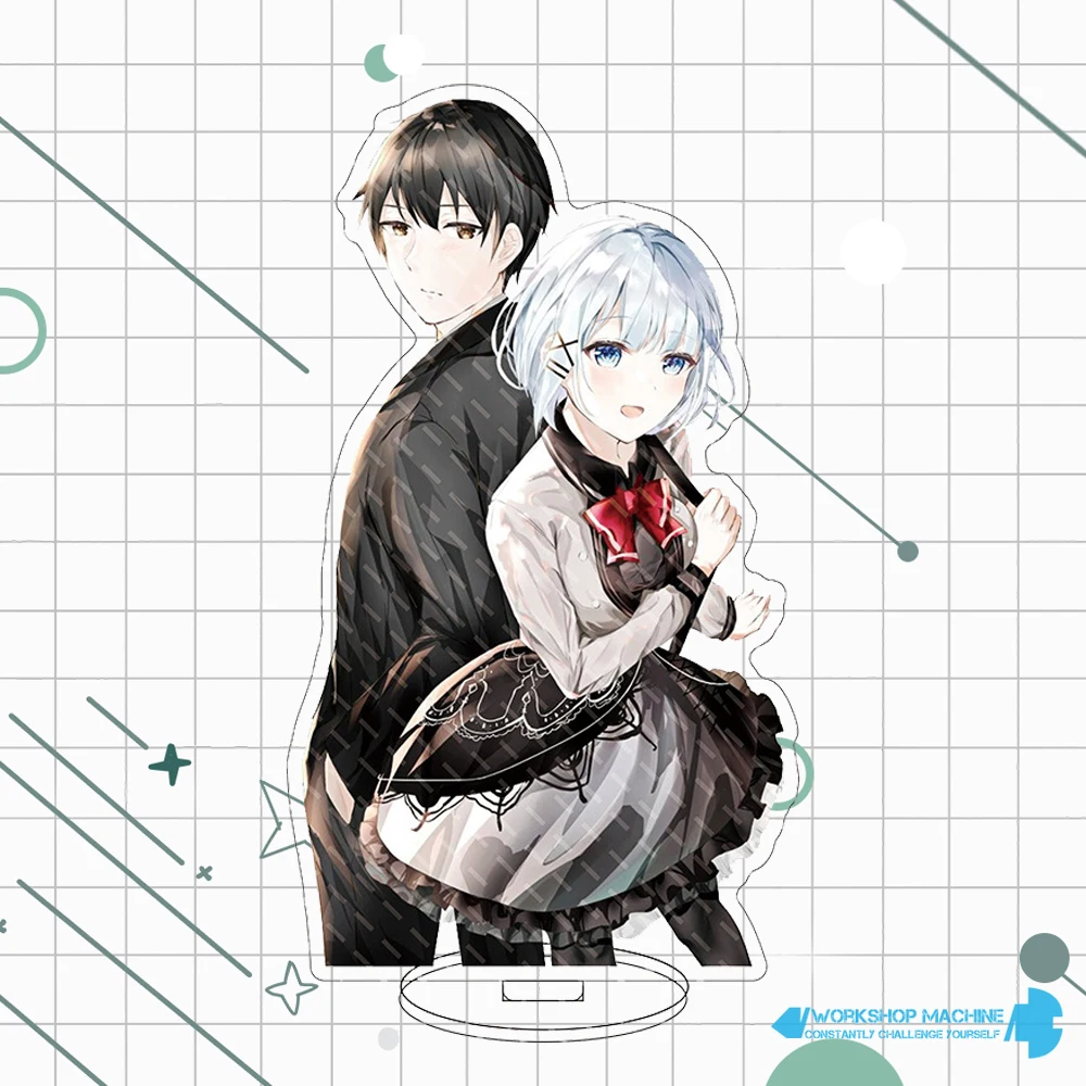 

The Detective Is Already Dead Anime Manga Characters Cosplay Acrylic Stand Model Board Desk Decoration Figure Gift Couple 16cm