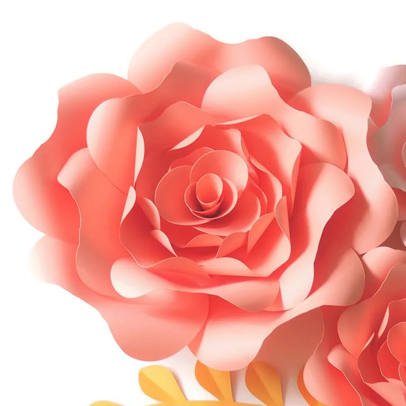 Искусственные цветы сделай сам гигантские бумажные 7 шт. + 5 оставленных украшений