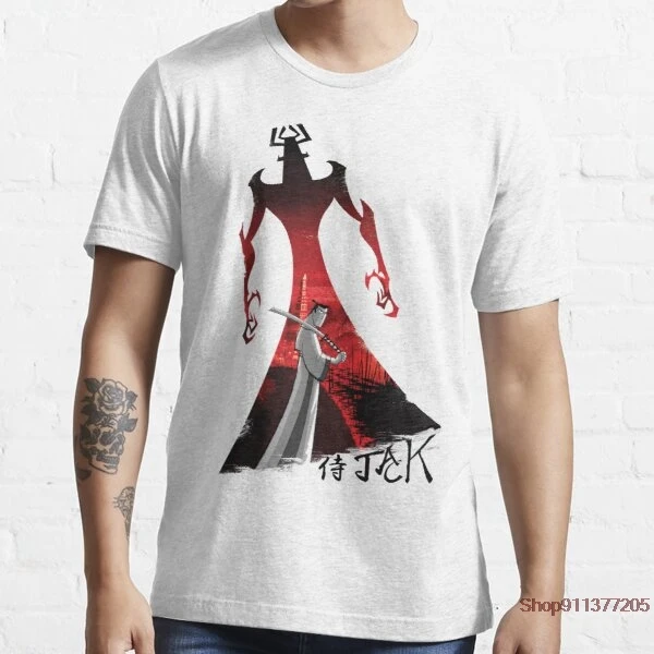 Самурай Джек Мужская футболка 2021 лето геометрический Круг футболки модные с