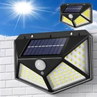 Светодиодный уличный светильник на солнечной батарее, водонепроницаемый настенный ночсветильник с датчиком движения, освещение для украшения сада