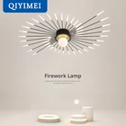 Современные светодиодный ные люстры QIYIMEI, комнатное освещение для столовой, спальни, зала, гостиной, декоративный фейерверк, Домашний Светильник