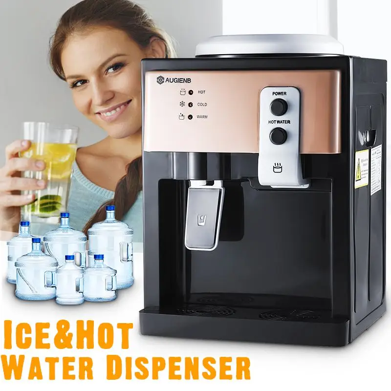

Electric Water Dispenser Desktop Drinking Fountain Cold&Hot Water Cooler Heater Home Office Hotel Coffee Tea Bar Helper 110-220V