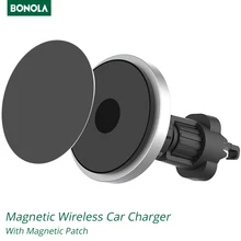 Bonola Qi 15W Wireless Car Charger For iPhone 13 12/11/8 Plus/Samsung/Xiaomi Car Smart Phone Charging Holder 15W Charger on Car