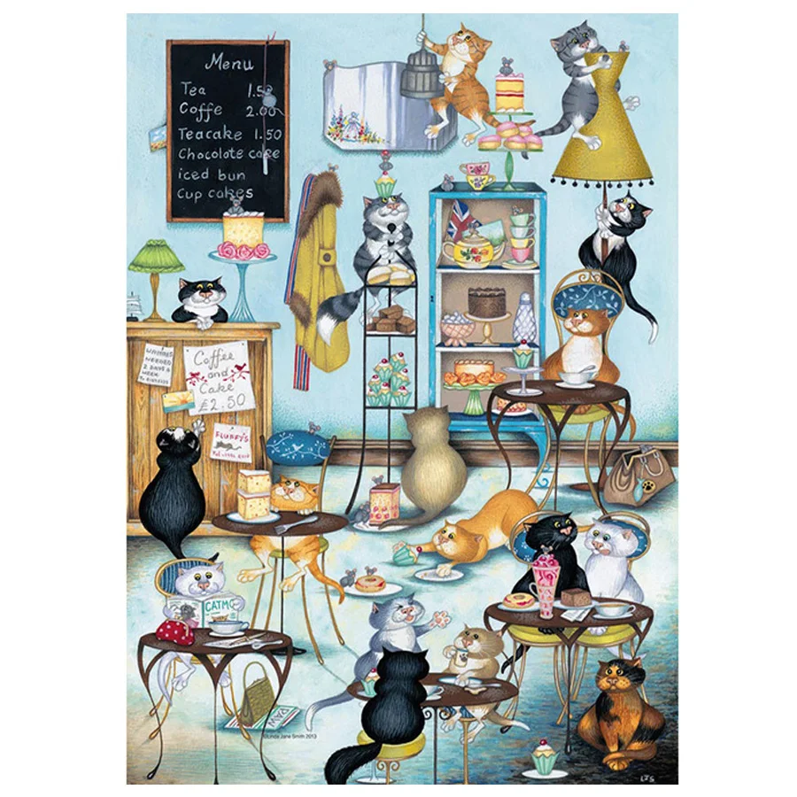 Новая алмазная живопись полная квадратная Алмазная мозаика &quotСчастливый Кот