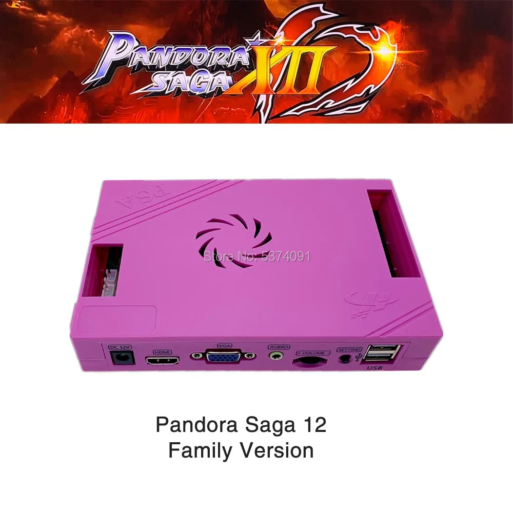 3188 в 1 Pandora Saga Box 12 семейная версия платы 40p аркадная плата для монет HD видео Jamma игры HDMI VGA FBA MAME материнская плата - Цвет: box12