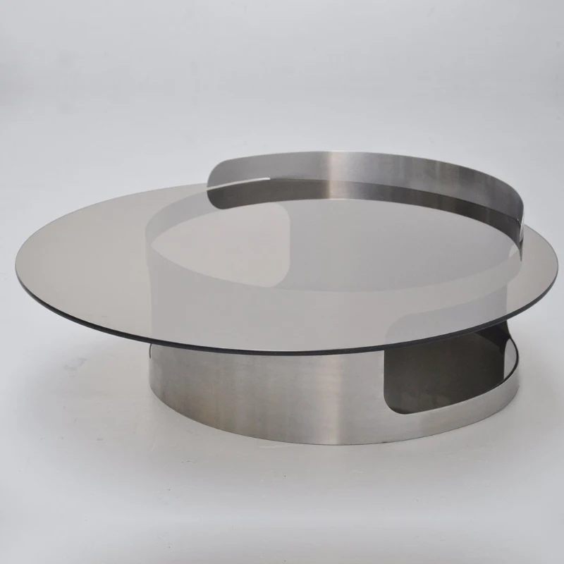 

Zq итальянский легкий роскошный чайный столик из закаленного стекла креативная Серебряная модель комната искусство журнальный столик