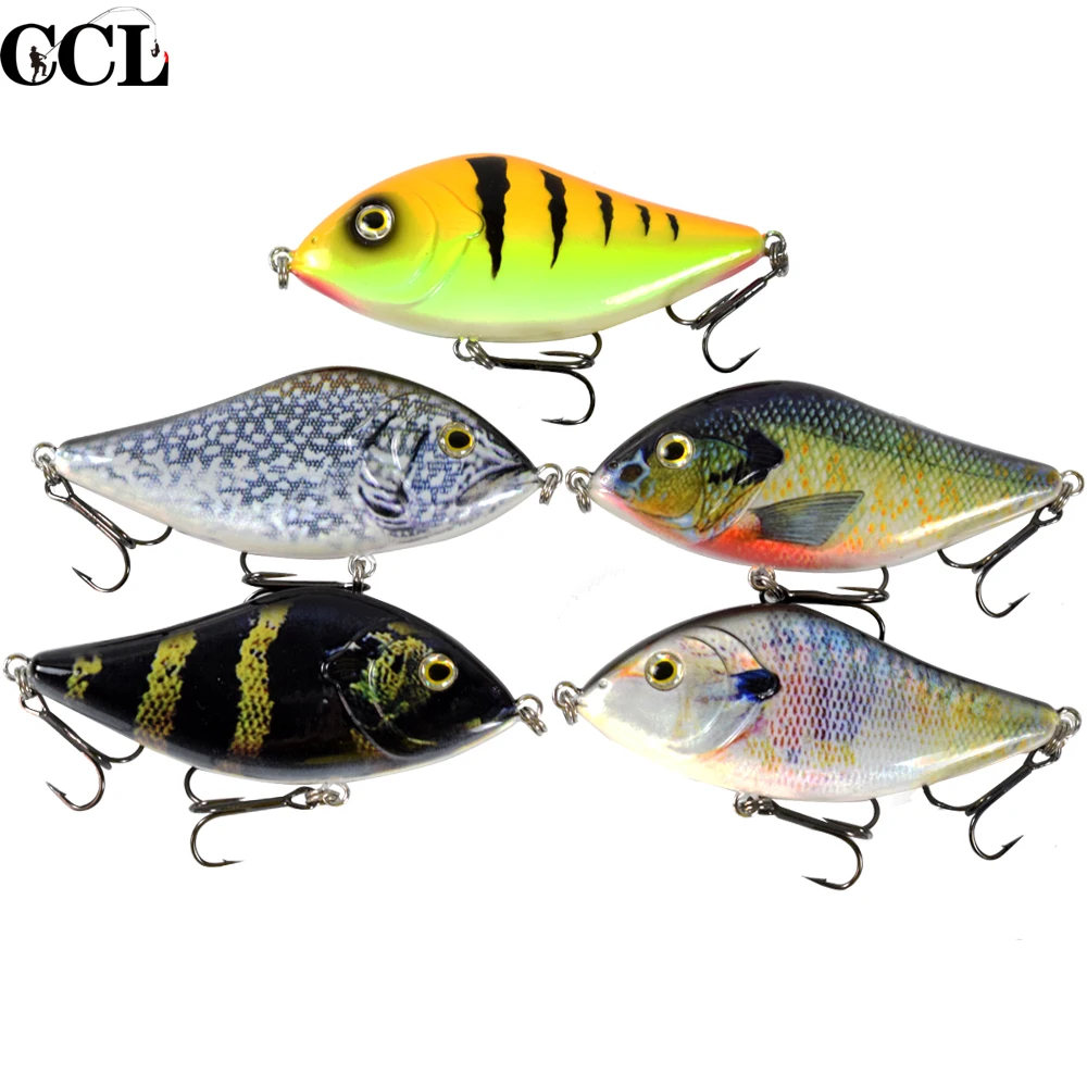 CCLTBA 5 шт./лот Джеркбейт рыболовный планер приманка воблеры Щука Мускусная 10 см 45 г