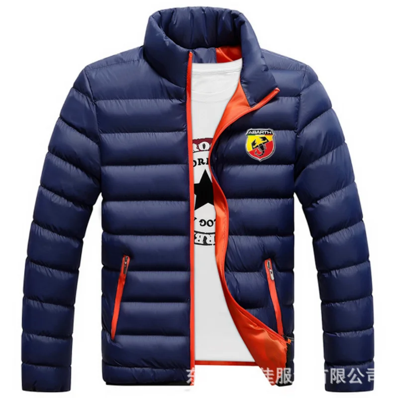 

2021 New for ABARTH Winter Jackets Parka Men Autumn Winter Warm Outwear Brand Slim Mens Coats Casual Windbreaker Quilted Jacket