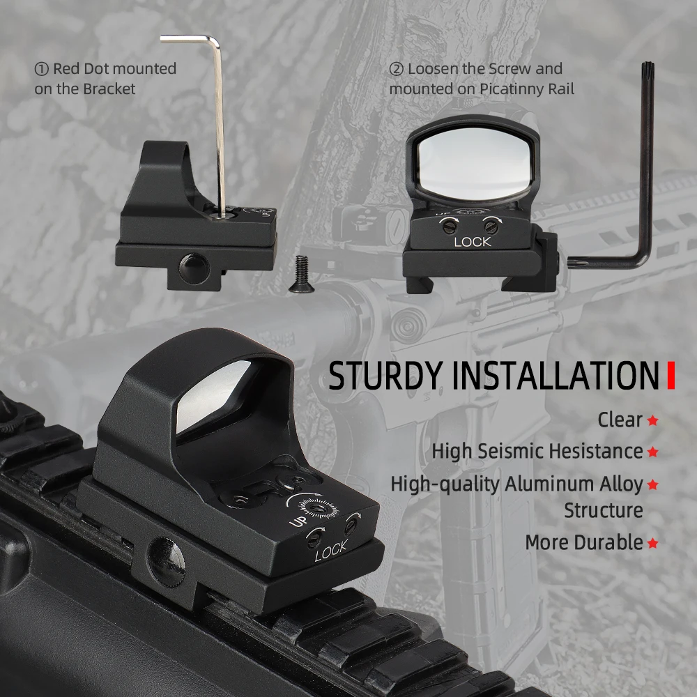 PPT тактический прицел с красной точкой 3 MOA Red Dot Sight 20 мм rail для охоты