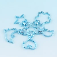 blue lanyard clasp heart shape swivel clips metal star shpe lobster cute snap hook bag craft hardware leash buckles