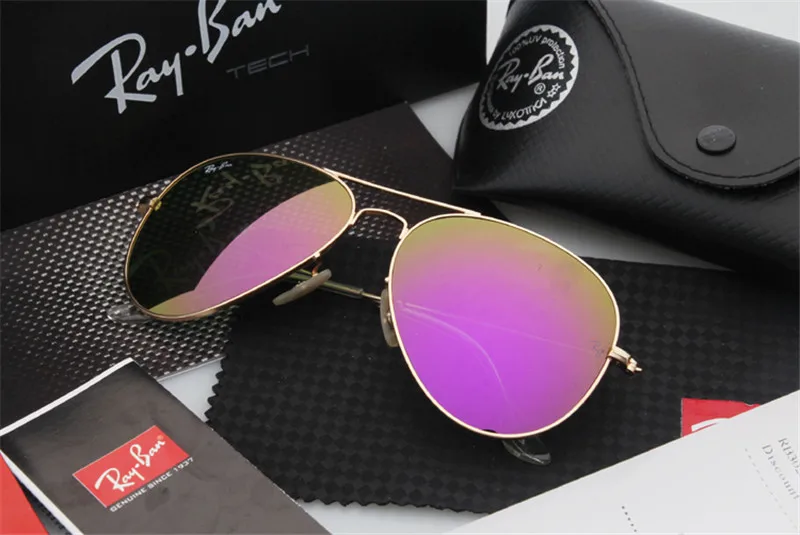 Rayban RB3025 поляризованные солнцезащитные очки мужские RayBan авиационные очки для вождения мужские солнцезащитные очки для мужчин ретро женщин Gafas 3025
