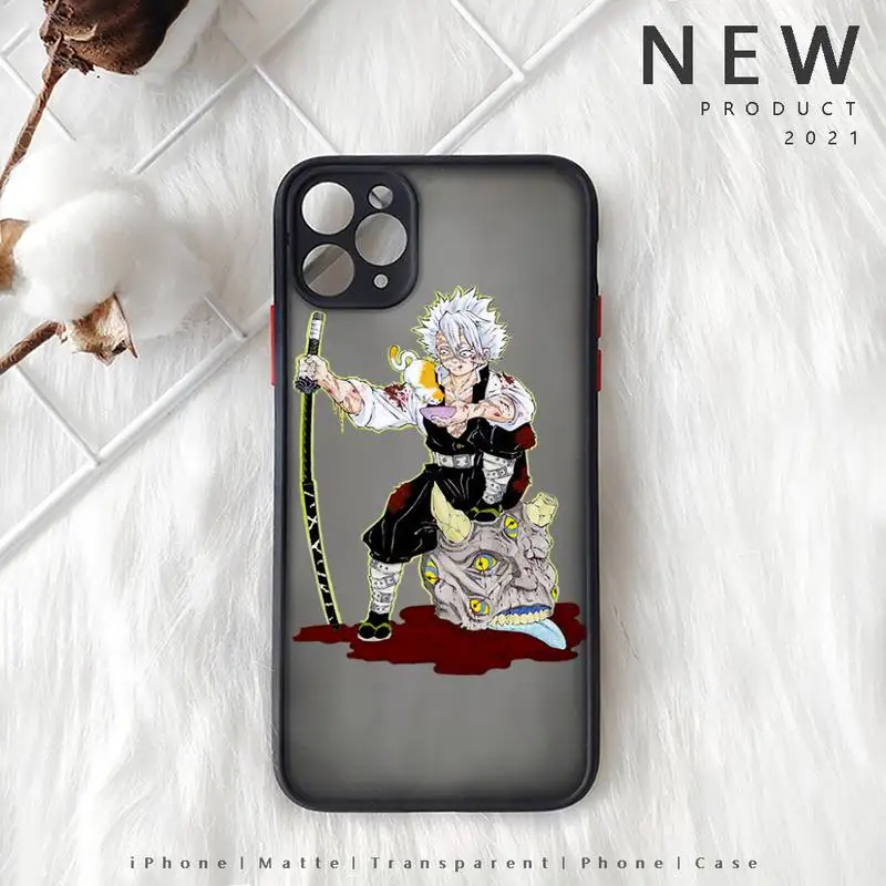 

Genya Shinazugawa Anime Phone Case Matte Transparent for iphone 11 12 pro mini XS XR X max 7 8 plus TPU Mobile bags shell coque