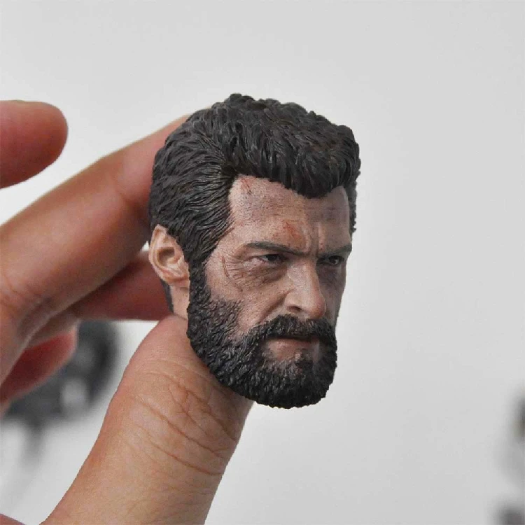 Модель головы Джекмана в масштабе 1/6 нормальная и боевая модель поврежденная