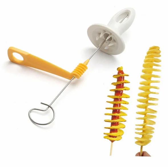 Принадлежности для барбекю 4 шт. гриль шампура из нержавеющей стали спиральный