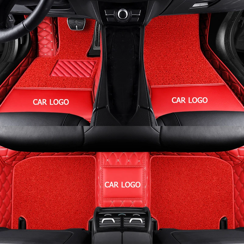 

Custom car floor mats for Maserati GranTurismo Ghibli Levante quattroporte Double foot mats
