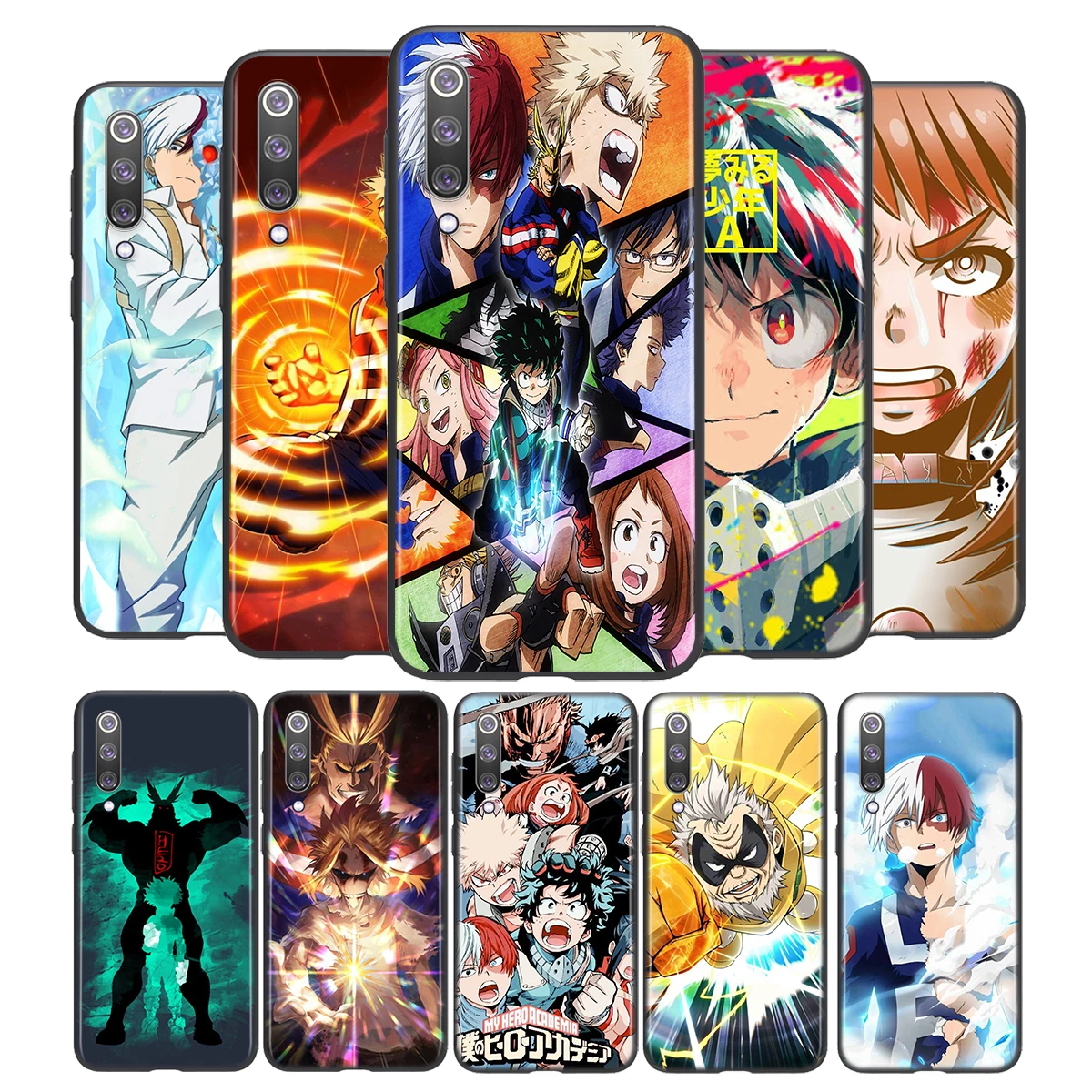

My Hero Academia Anime For Xiaomi Mi 11i 11 10T 10i 9T 9 Note 10 Ultra Lite Pro 5G SE Black Phone Case Soft TPU Funda Capa